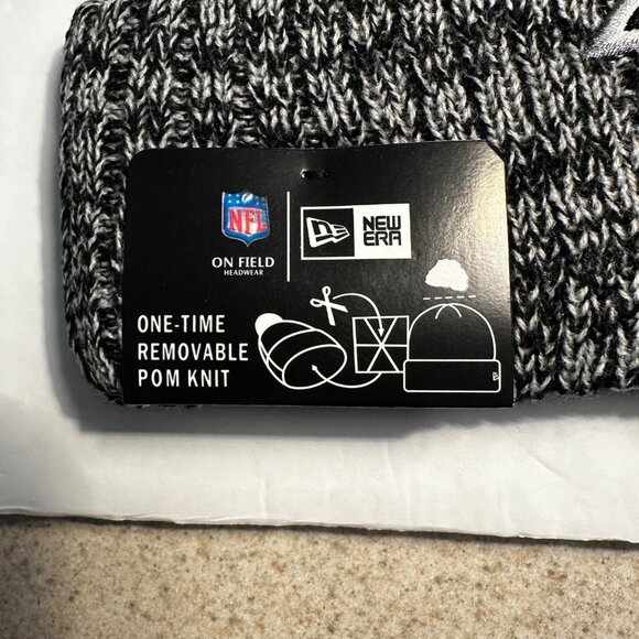 New Era Atlanta Falcons NFL On-Field Pom Knit Beanie Hat One Size Fits Most - Picture 5 of 6